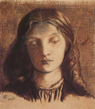 Dante Gabriel Rossetti : Portrait of Elizabeth Siddal